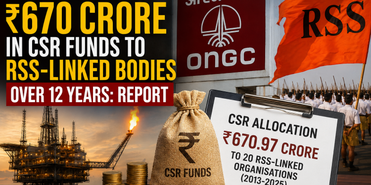 ONGC Gave ₹670 Crore+ in CSR Grants to RSS-Linked Organisations Across 12 Years