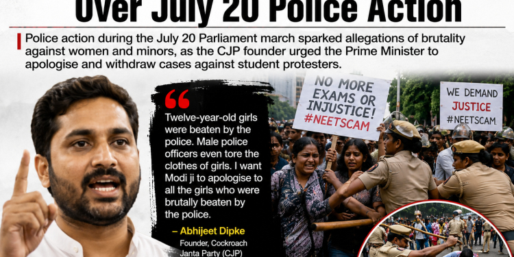 Abhijeet Dipke Demands PM Modi Apologise to Women Protesters Over July 20 Police Crackdown