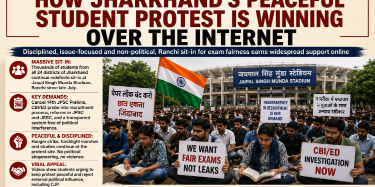 Beyond the CJP Debate: Jharkhand’s Peaceful Student Protest Wins Hearts Online