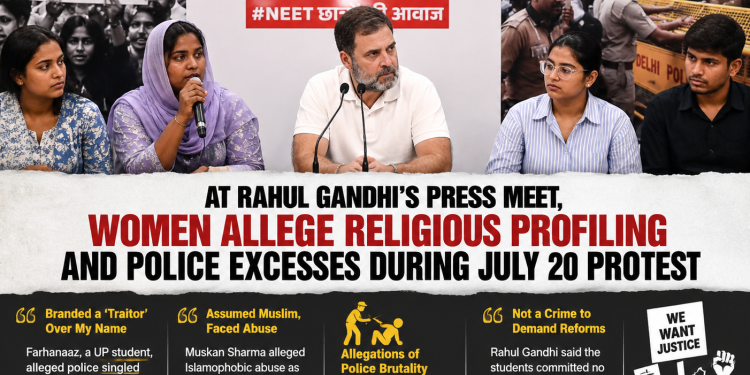 Muslim Woman Alleges Name-Based Profiling at Rahul Gandhi’s Presser; Another Says She Was Abused After Being Mistaken for Muslim